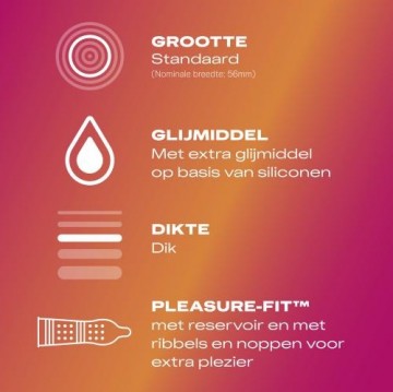 Durex pleasure me info 10stuks