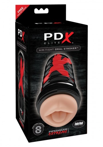 Pipedream pdx elite   air tight oral stroker package