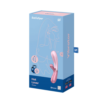 Satisfyer hot lover rose pink vibrator package