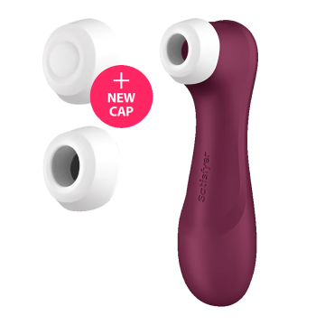 Satisfyer pro2 gen3 air pulse vibrator rood caps
