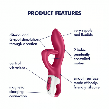 Satisfyer vibrator embrace me red features
