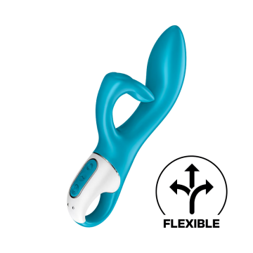 Satisfyer vibrator embrace me turquoise front view