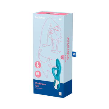 Satisfyer vibrator embrace me turquoise package
