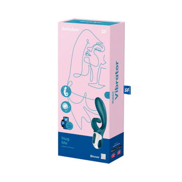 Satisfyer vibrator hug me grayblue package