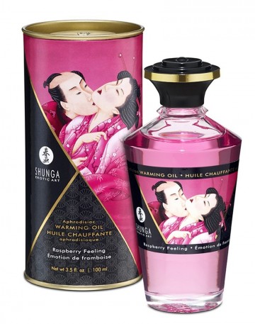 Shunga aphrodisiac warming oil raspberry 100 ml