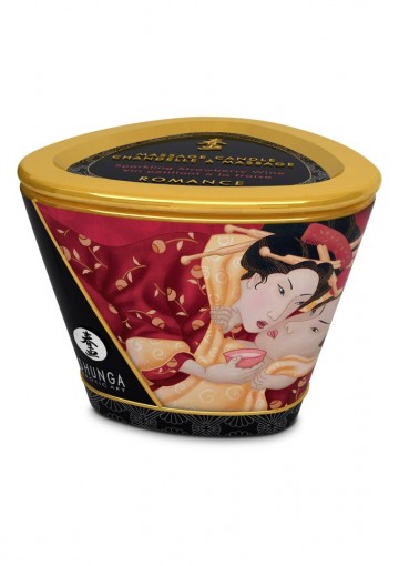Shunga massage candle 170ml strawberry