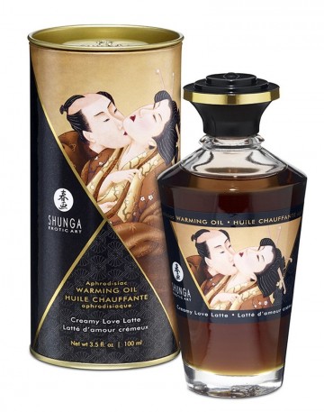 Shunga verwarmende olie creamy latte 100 ml